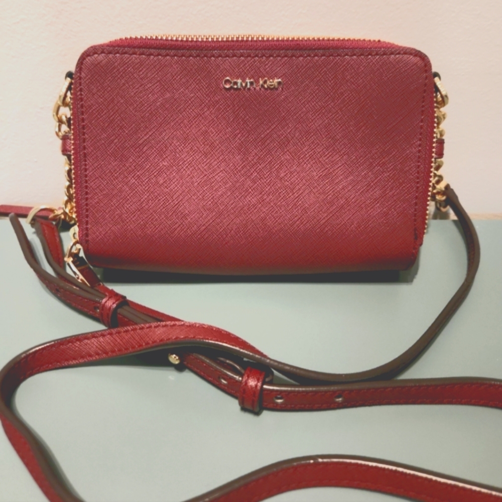 Calvin Klein dual zip crossbody